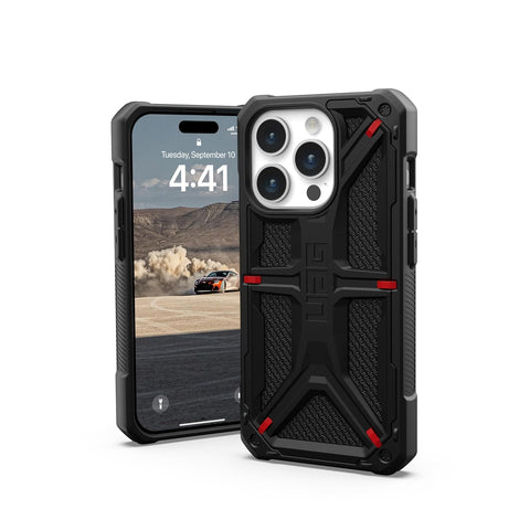 BMW iPhone 15 Pro Case [Official Licensed] by CG Mobile | Mag-Safe Compatible | PU Carbon Case