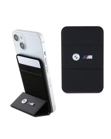 BMW Samsung Galaxy S24 Plus Case [Official Licensed] by CG Mobile | Mag-Safe Compatible | PU Leather Carbon Case - Black