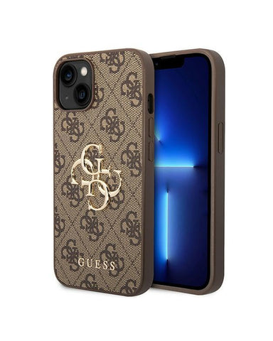 GUESS iPhone 15 Case [Official Licensed] by CG Mobile| Mag-Safe Compatible | PU Leather Case with 4G Metal Logo