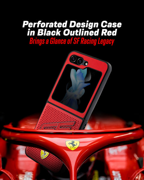 Ferrari Original Cell Phone Case for iPhone 5 - 1 Pack - Retail Packaging -  Red 