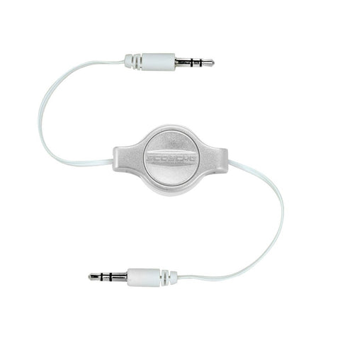 SCOSCHE Replay 3.5mm Retractable Auxiliary Audio Cable 3-foot
