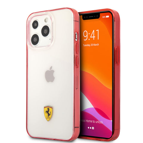 Ferrari iPhone 13 Pro Max Case [Official Licensed] by CG Mobile Transparent Case