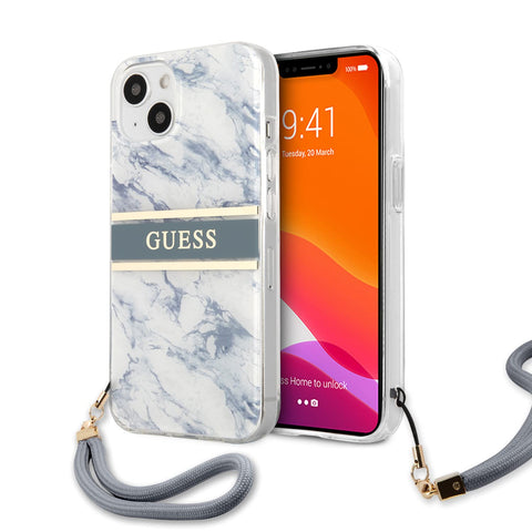 Guess iPhone 13 Case [Official Licensed] by CG Mobile Marble Stripe