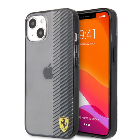Ferrari iPhone 13 Case [Official Licensed] by CG Mobile Carbon Central Stripe