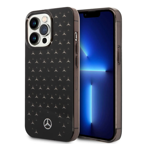 Mercedes-Benz iPhone 14 Pro Max Case [Official Licensed] by CG Mobile, Star Pattern