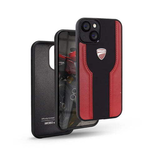 Ferrari iPhone 13 Case [Official Licensed] by CG Mobile Carbon Central Stripe