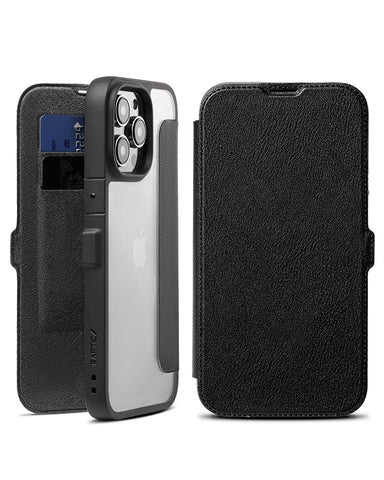 TUMI iPhone 14 Pro Max Case [Official Licensed] by CG Mobile | Leather Vertical Card Slot