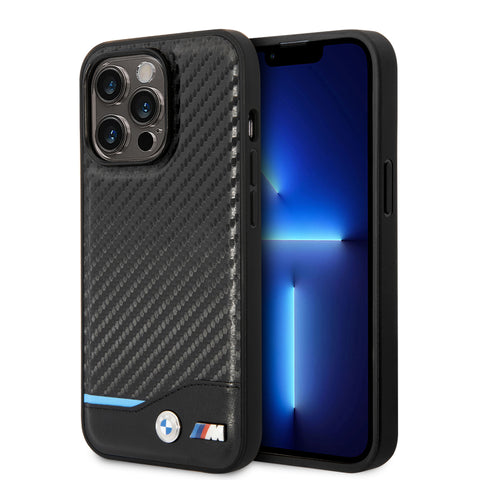 BMW iPhone 15 Pro Max Case [Official Licensed] By CG Mobile | M Collection Grip Stand with Hot Stamp Stripe & Tricolor Line