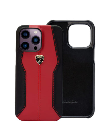 Lamborghini iPhone 13 Pro Case [Official Licensed] by iMOBO, Elemento Premuim Carbon Fibre