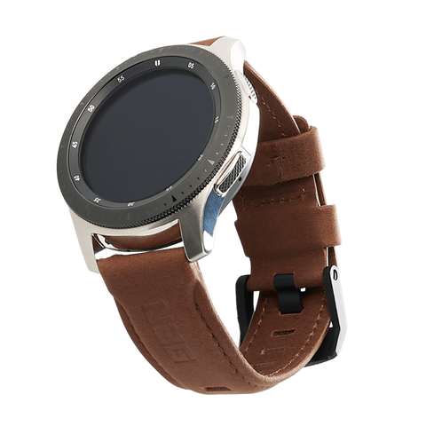 Urban Armor Gear Galaxy Watch 5 / Galaxy Watch 5 Pro / Galaxy Watch 4 42mm / 46mm / 40mm / Fits Most 20mm Watch Lugs Leather Strap