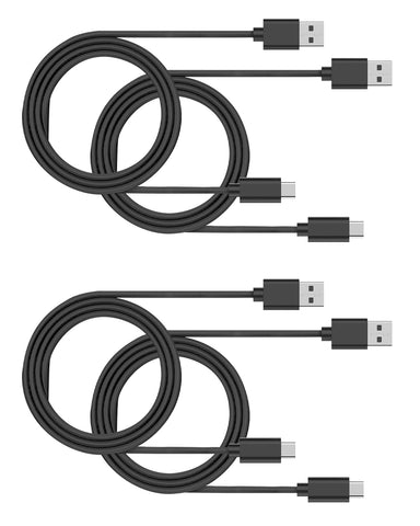 RAEGR RapidLine USB Type-A to Type-C Cable, (1M/3.3ft)-(Pack of 4)