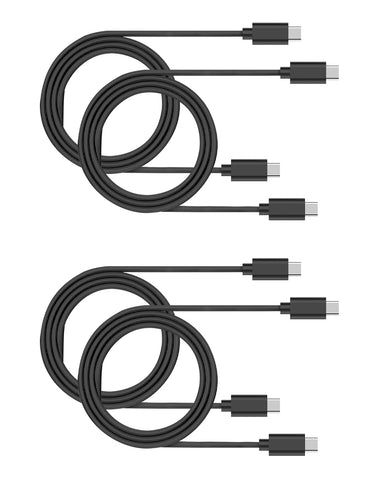RAEGR RapidLine USB Type-C to Type-C Cable Combo, (1M/3.3ft)-(Pack of 4)