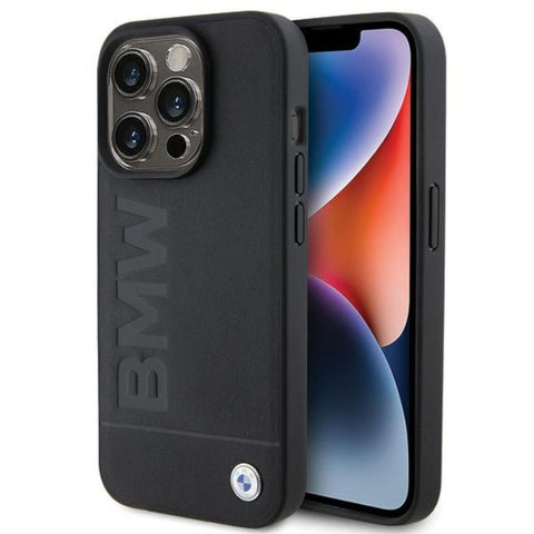 BMW iPhone 15 Pro Case [Official Licensed] by CG Mobile | Mag-Safe Compatible | Hard Case IML Ring Stand