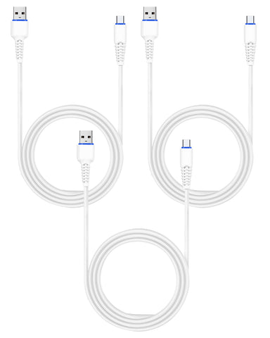 RAEGR RapidLine USB Type-A to Type-C Cable, (1M/3.3ft)-(Pack of 3)
