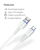 RAEGR RapidLine USB Type-A to Type-C Cable, (1M/3.3ft)