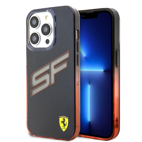 FERRARI iPhone 15 Pro Max Case [Official Licensed] by CG Mobile | PU Leather Case | Perforated Holes with Big SF Logo