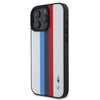 CG MOBILE BMW iPhone 16 Pro Max Case [Official Licensed] Mag-Safe Compatible|PU Leather Case Tricolor Stripes with Printed Logos