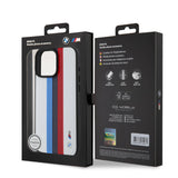 CG MOBILE BMW iPhone 16 Pro Max Case [Official Licensed] Mag-Safe Compatible|PU Leather Case Tricolor Stripes with Printed Logos