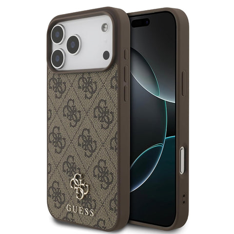 GUESS  iPhone 17 Pro Max  Case [Official Licensed] By CG Mobile, Small 4G & Classic Metal Logo W/ Magnetic