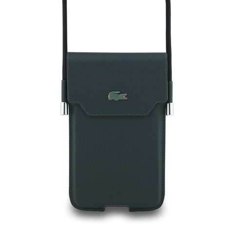 Lacoste Universal Wallet Bag [Official Licensed] by CG Mobile | Petit Pique with Metal Logo, Crossbody Bag