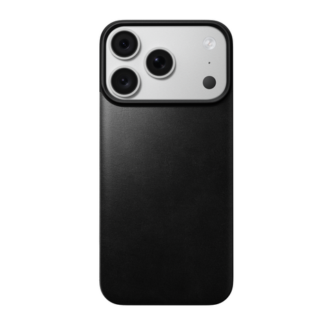 NOMAD iPhone 18 Pro / 17 Pro  Magnetic Leather Back Plate, Ultra-Thin Design