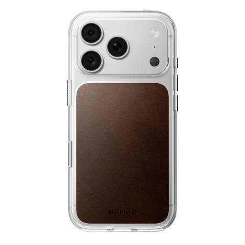 NOMAD iPhone 18 Pro / 17 Pro Case | Clear Leather Case