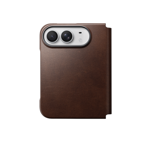 NOMAD iPhone 18 Pro / 17 Pro  Magnetic Leather Back Plate, Ultra-Thin Design