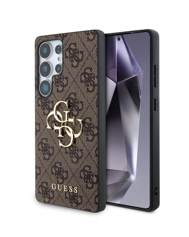 GUESS Galaxy S25 Ultra Case [Official Licensed] by CG MOBILE, 4G PU Case With Big 4G Logo