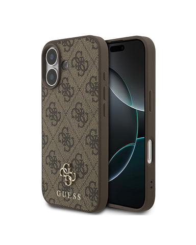Guess iPhone 17 Case [Official Licensed] By CG MOBILE Small 4G & Classic Metal Logos With Mag-Safe