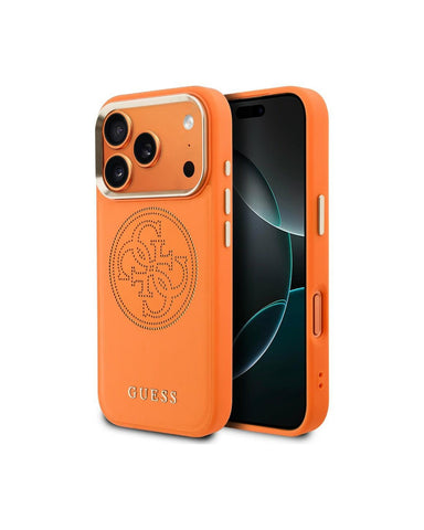 Guess iPhone 17 Pro Case [Official Licensed] By CG MOBILE 4G PU With Perforated Case With Mag-Safe