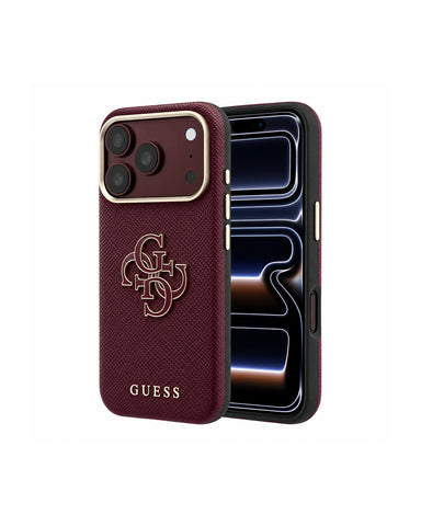 GUESS iPhone 18 Pro Max / iPhone 17 Pro Max Case [Official Licensed] By CG MOBILE,  Grained Semi Wrapped