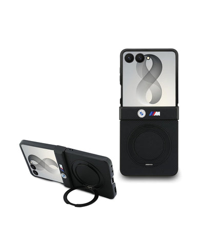 BMW Galaxy Z Flip 8 Case [Official Licensed] By CG MOBILE,  Magnetic Ring Stand 360° Case