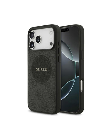 Guess iPhone 17 Pro Max Case [Official Licensed] By CG MOBILE, PU  4G Circle w/ Classic Logo W/ Mag-Safe