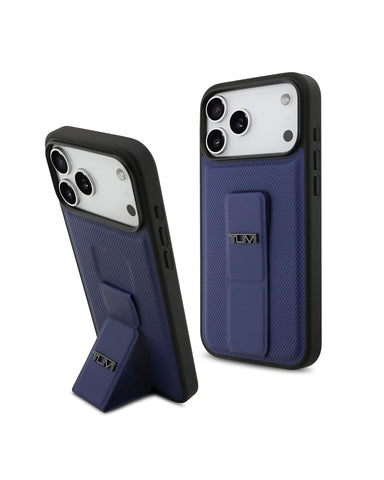TUMI iPhone 17 Pro Max Case [Official Licensed] By CG MOBILE, Grip Stand Embossed Balistic Pattern