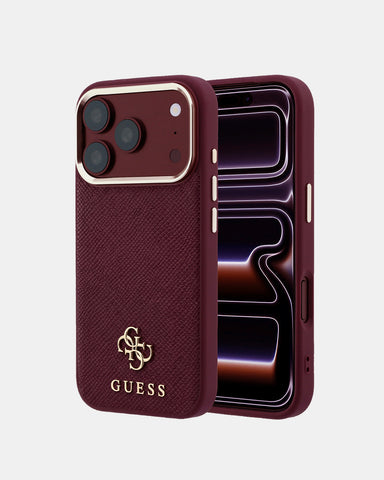 GUESS iPhone 18 Pro Max / iPhone 17 Pro Max Case [Official Licensed] By CG MOBILE,  Saffiano PU Case W/ Magnetic