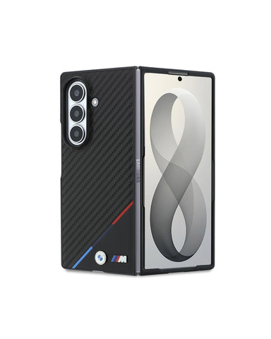 BMW Galaxy Z Fold 8 Ultra Case [Official Licensed] By CG MOBILE,  PU Carbon With Magnetic
