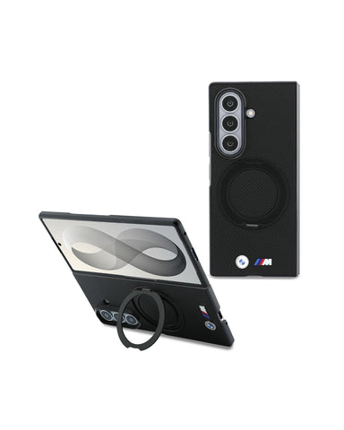 BMW Galaxy Z Fold 8 Ultra Case [Official Licensed] By CG MOBILE |Magnetic Compatible | Magnetic Ring Stand 360° Case