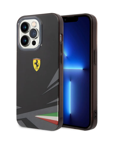 Ferrari iPhone 13 Pro Max Case [Official Licensed] by CG Mobile PU Carbon Fiber