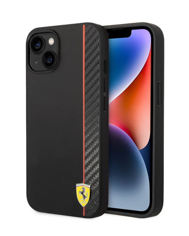 Ferrari iPhone 14 Plus Case [Official Licensed] by CG MOBILE | PU Carbon Case