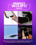 RAEGR RapidLine USB Type C to Type C cable (3A, 1 Meter)