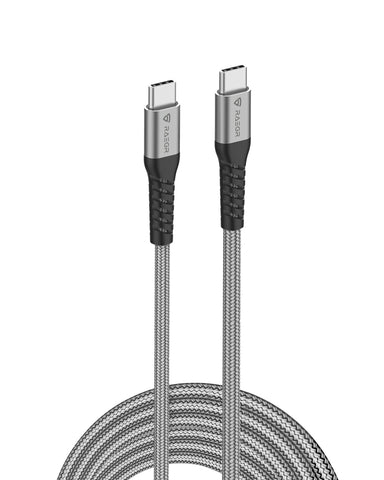 RAEGR RapidLine 250CC 100W USB 2.0 Type C-C Cable - Space Grey (2 Meters)
