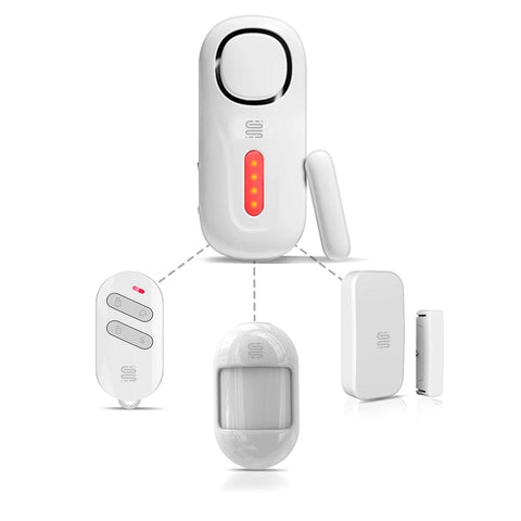 Grestok Smart Wi-Fi Motion Alarm, 120dB Siren Sound | Red Alarm Flashing