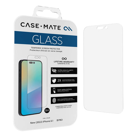 RAEGR iPhone 14 Pro Screen Protector, GLaS HD EZ Fix Full Cover Tempered Glass(Pack of 2)