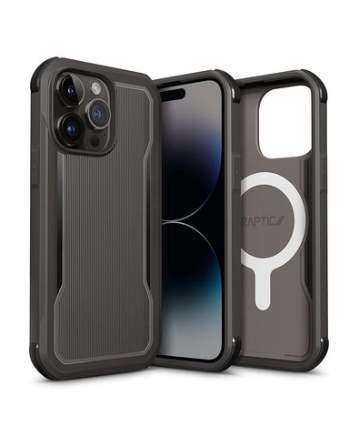 Raptic by X-Doria iPhone 14 Pro Max Case, Clutch Magnetic Built Case