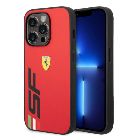 FERRARI iPhone 14 Pro (6.1-Inch) 2022 Case [Official Licensed] by CG Mobile, Scuderia & Dyed Bumper