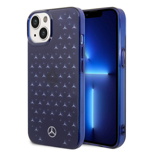 Mercedes-Benz iPhone 14 Case [Official Licensed] by CG Mobile, Aluminium Star Pattern