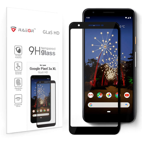 RAEGR Google Pixel 3a XL Glas HD Full Cover 2.5D Tempered Glass