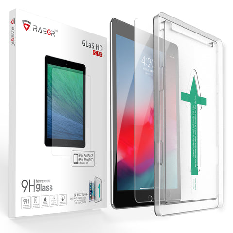 RAEGR EZ Fix Glas HD iPad 9.7" (2018-2016) / iPad Air/iPad Air 2 Tempered Glass