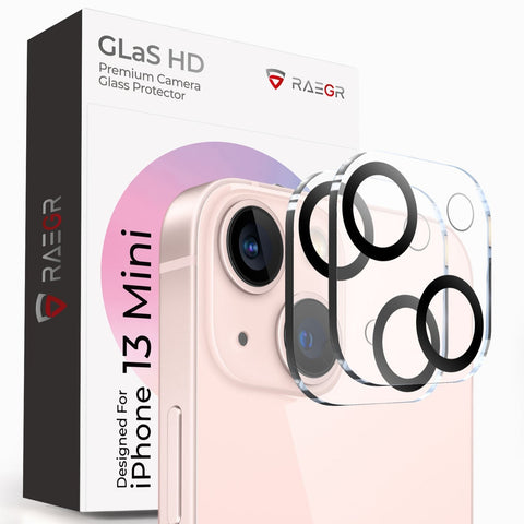 RAEGR GLaS HD - iPhone 13 Mini 5.4" Camera Lens Protector (Pack of 2)